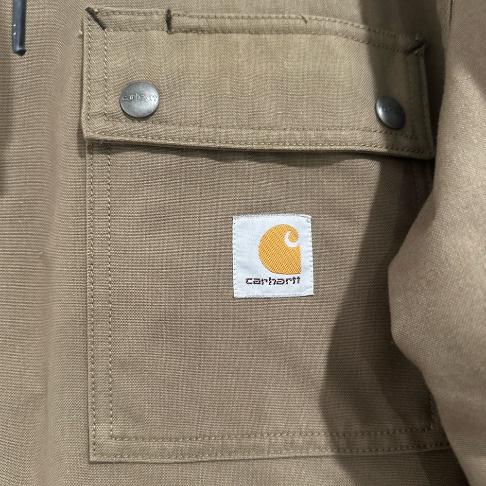 🛒🎯SOLD 🎯C a r h a r r t Mens QUICK DUCK® ROANE Hoodied Shirt Jacket XL - Picture 8 of 11